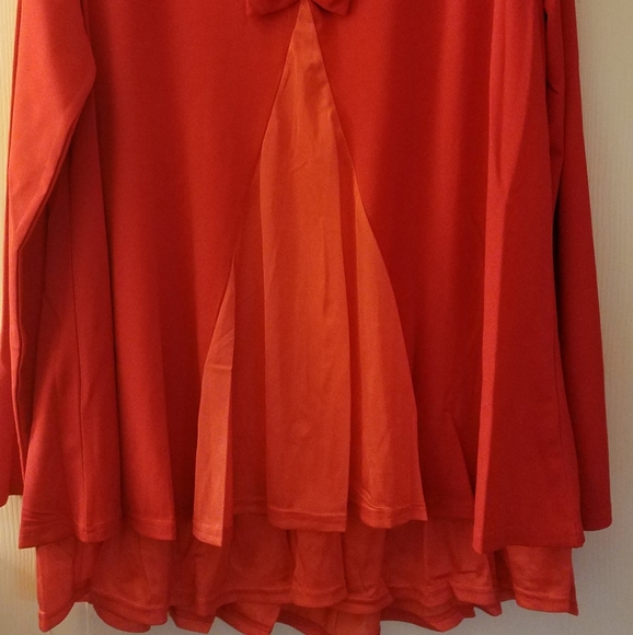 Lili❤gal new in pkg red long sleeve top, size XL - Picture 5 of 8